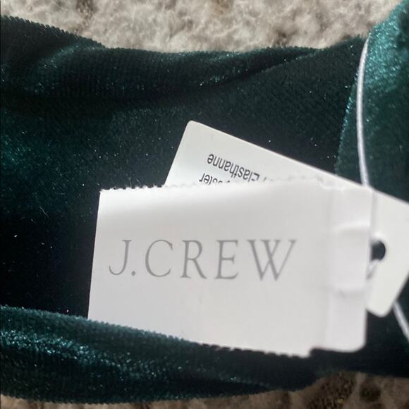J. Crew dark spruce Velvet knot headband - Picture 6 of 7